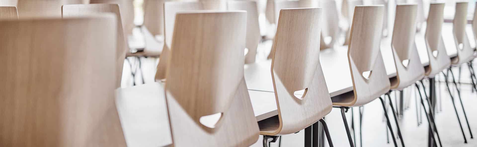 Chaises de formation scolaire