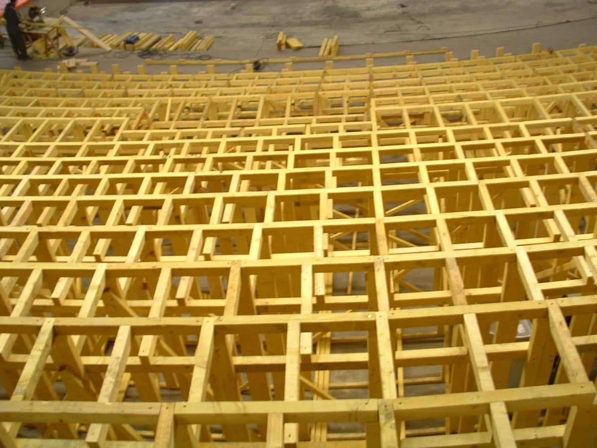 ossature bois tribunes fixes