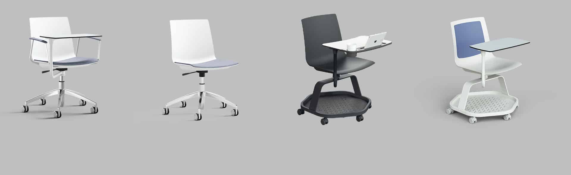 aira chaises avec roulettes 