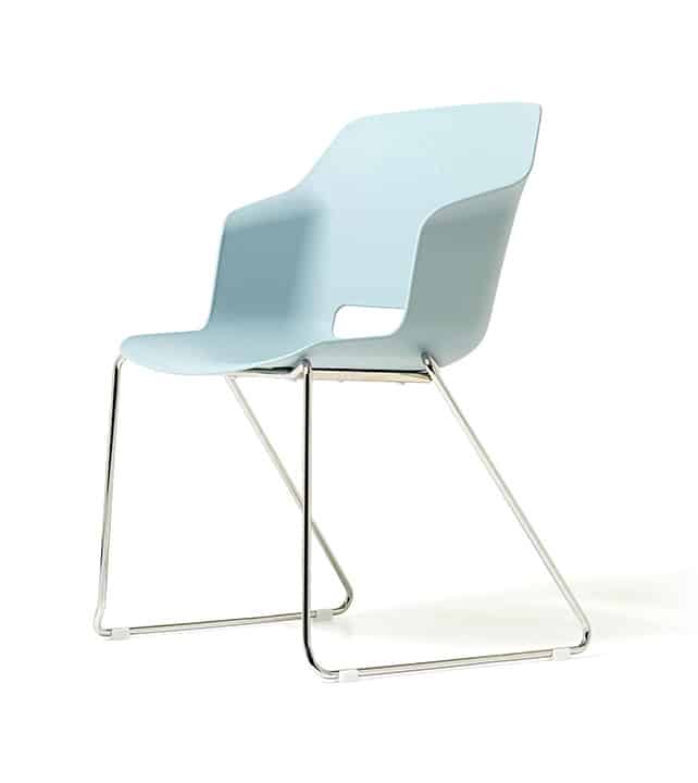 chaise bleu