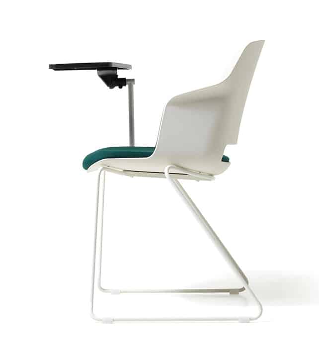 chaise avec tablette rembourrée