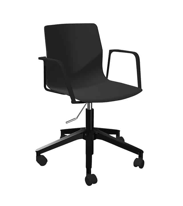 chaise roulette accoudoirs