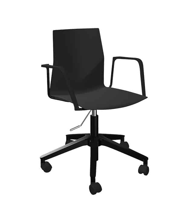 chaise roulettes accoudoirs