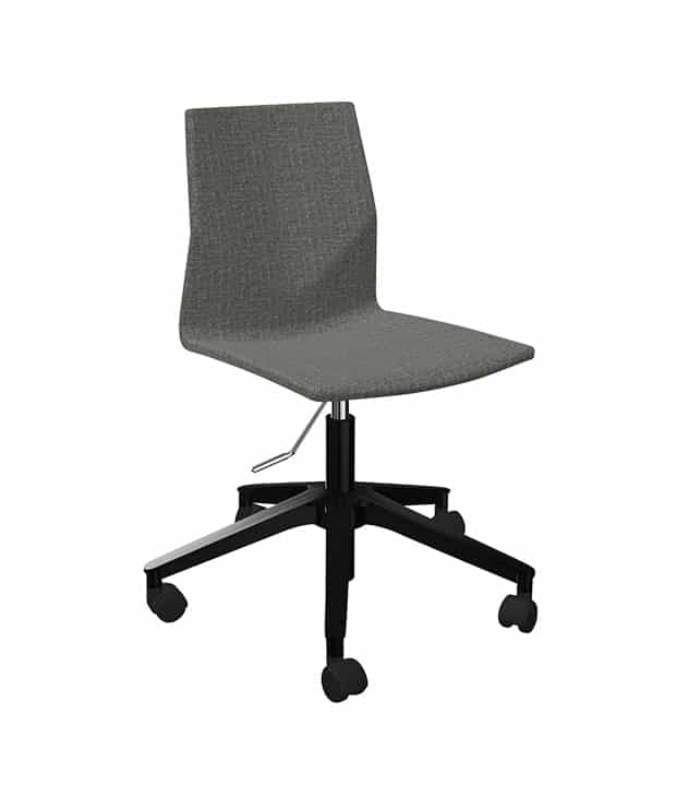 chaise roulettes tissus