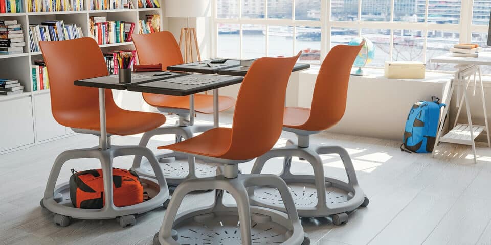 Chaise a roulettes